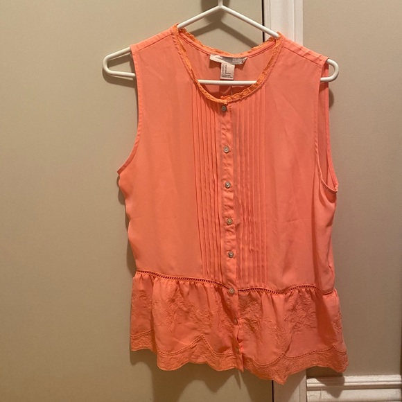 FOREVER 21 Orange Blouse 👚 🍊 - Picture 4 of 6